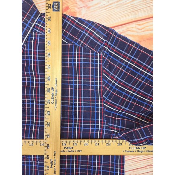 Ariat Pro Series Mens Plaid Button-Up S/S Shirt Large - Picture 8 of 8
